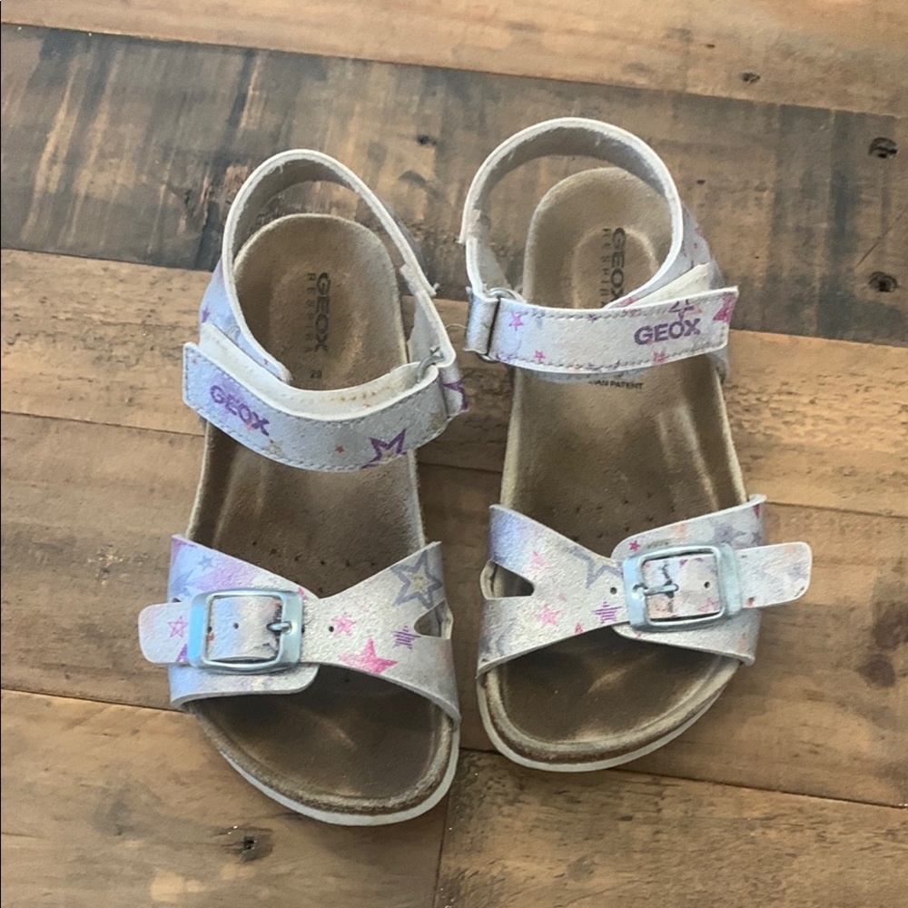 Geox Kids' Silver Sandals